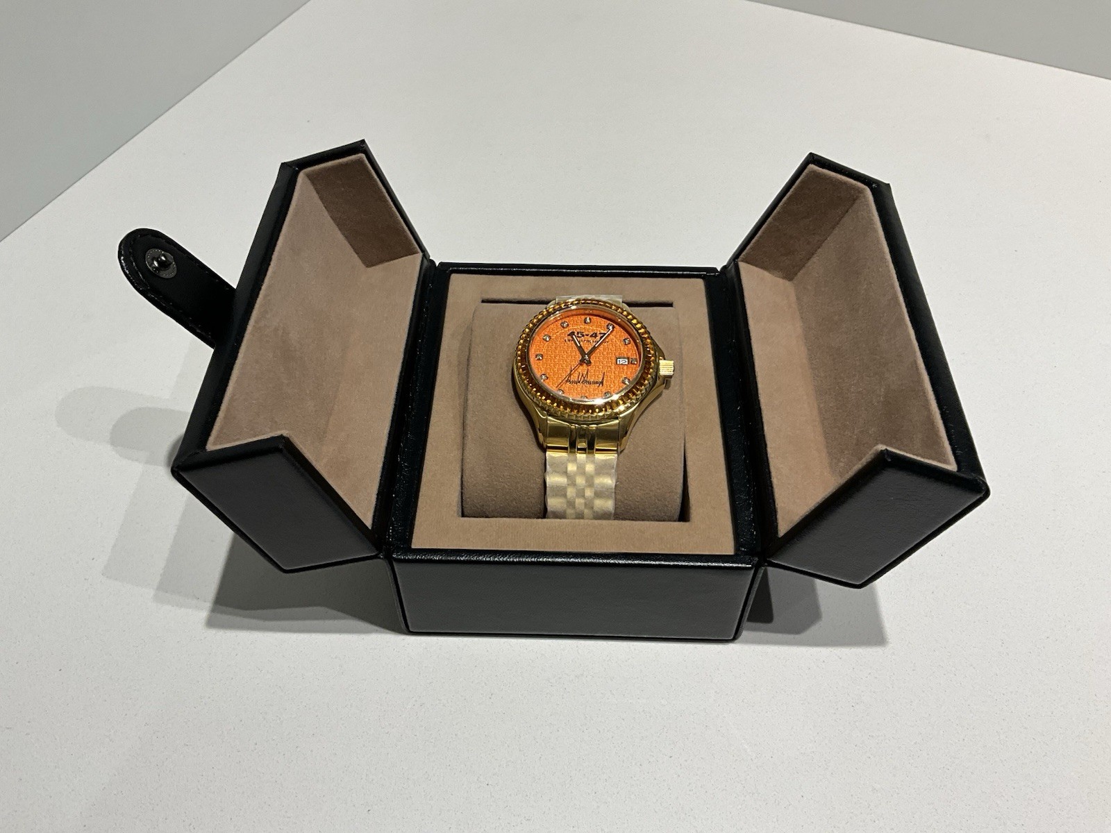 TRUMP WATCH CRYPTO PRESIDENT JEWEL WITH DIAMONDS AND JEWELS ONLY 250