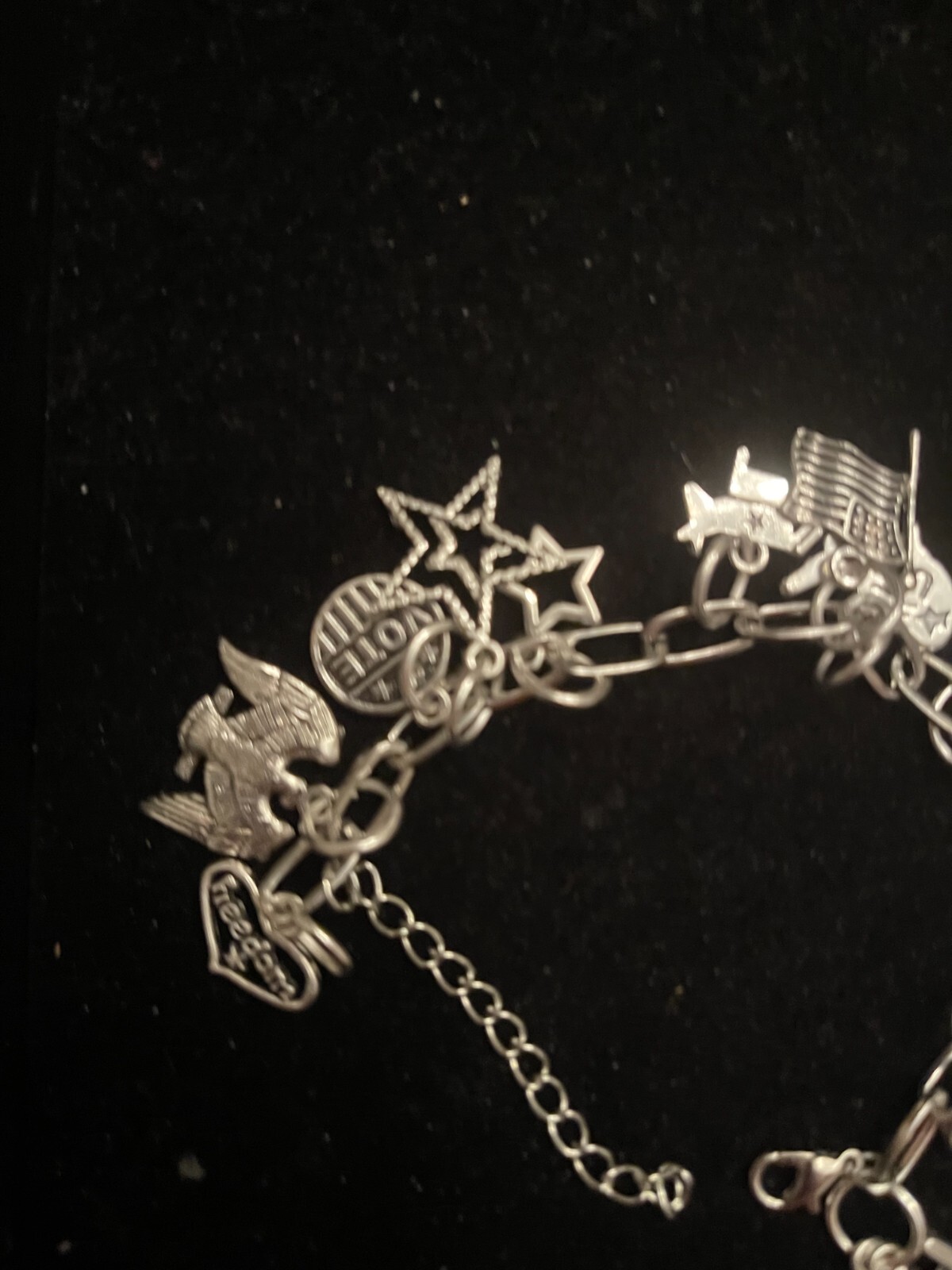 DEMOCRAT silver Tone Bracelet 6″ with 2″ extender