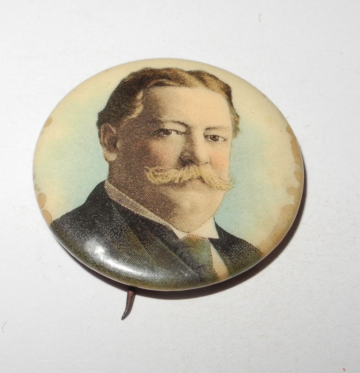 1908 William Howard Taft Political Campaign President Election Button 7/8″ Pin