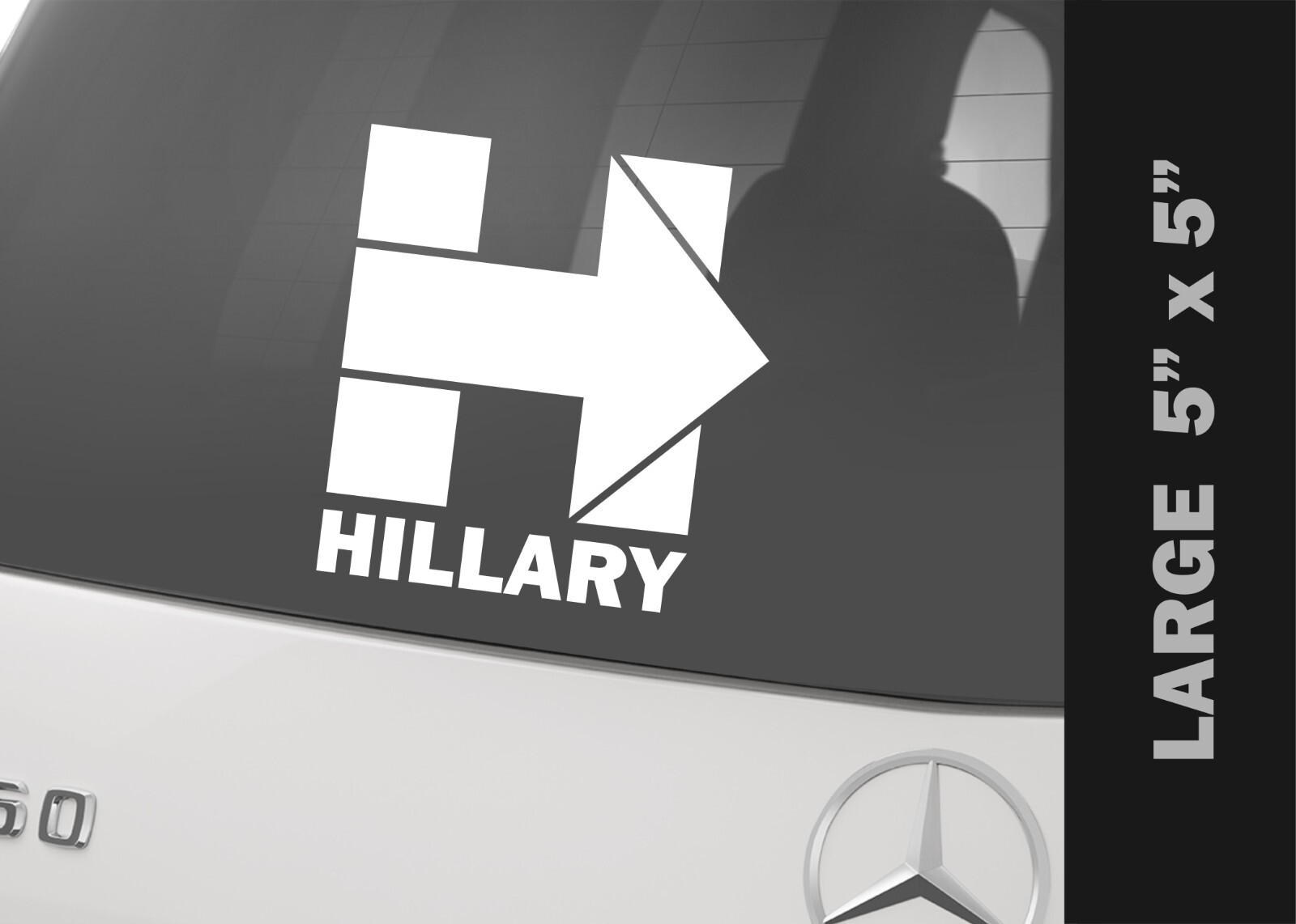 Hillary Clinton “H” Decal Bumper Sticker