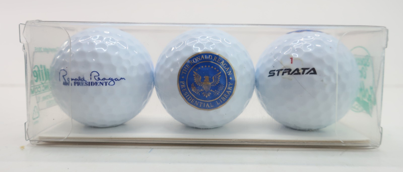 Ronald Reagan Library Museum Store Strata Golf Balls – Set of 3