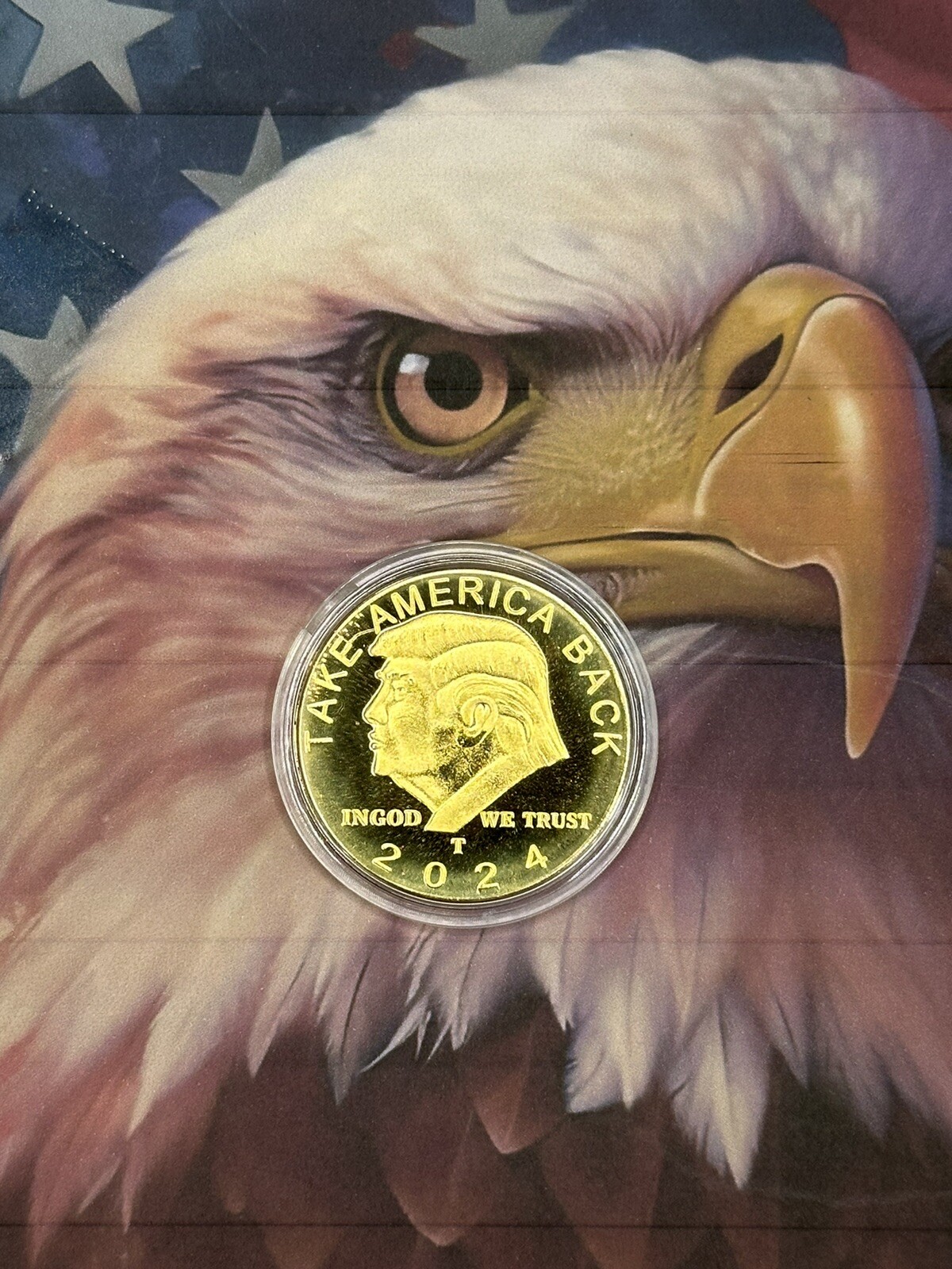 2024 Donald Trump Gold & Silver Commerative Coin Bundle(4) “TAKE AMERICA BACK”