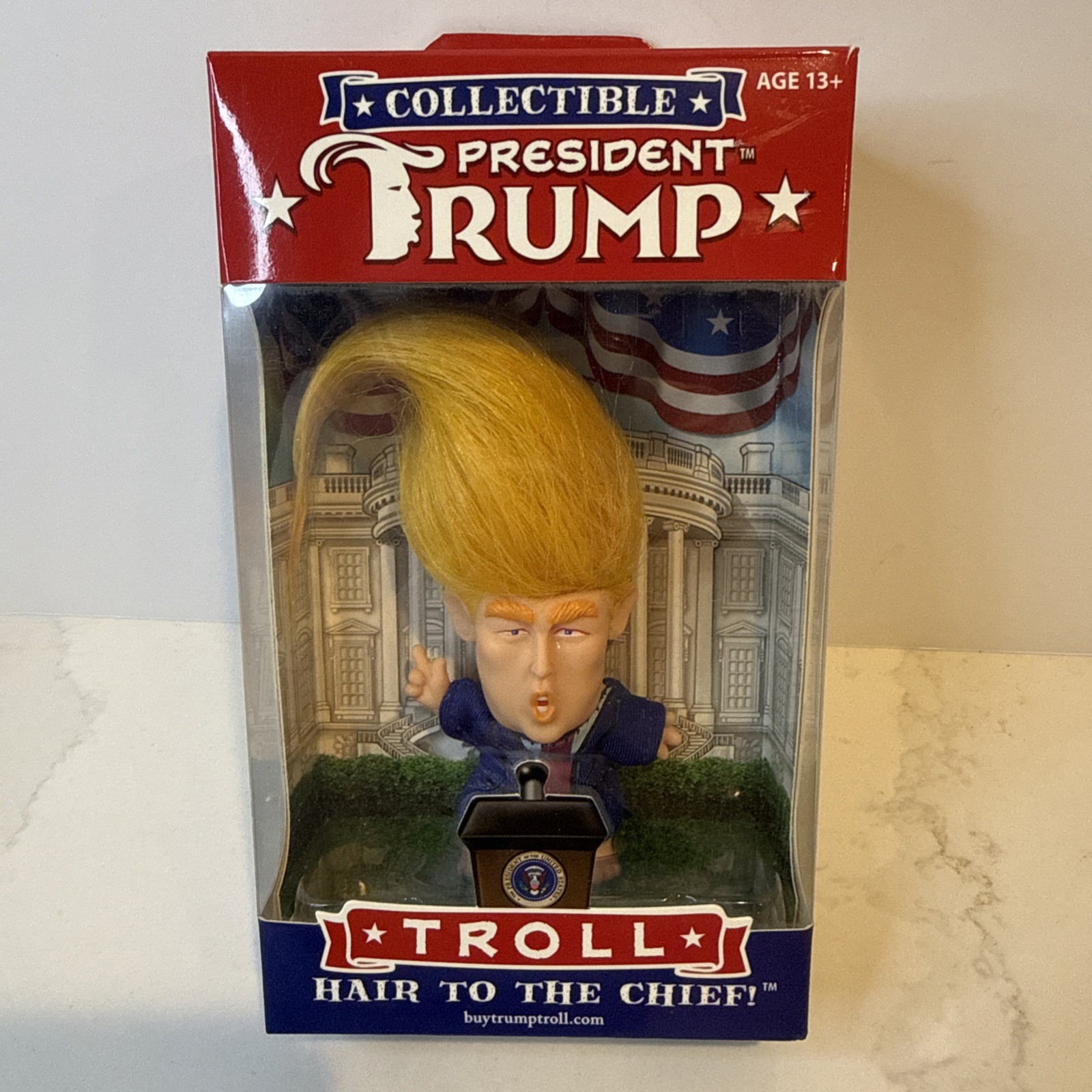 President Donald Trump Collectible Troll Doll – Hair To The Chief – NEW IN BOX