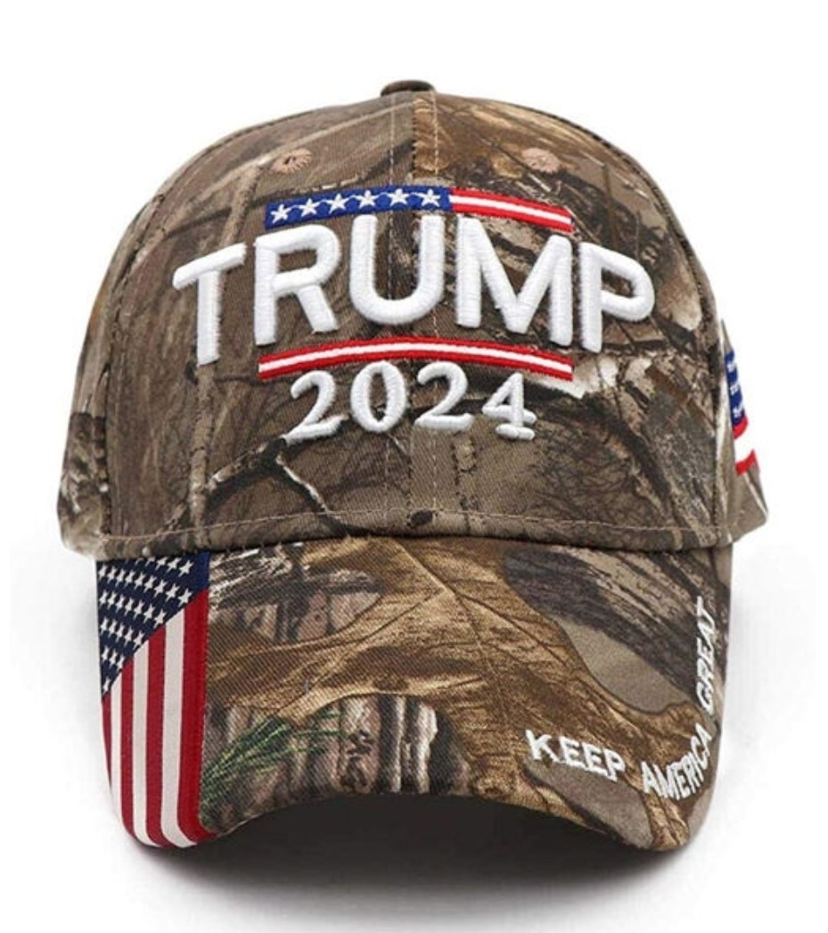 Trump Hat 2024 “Keep America Great”Embroidery Camouflage Realtree Cap