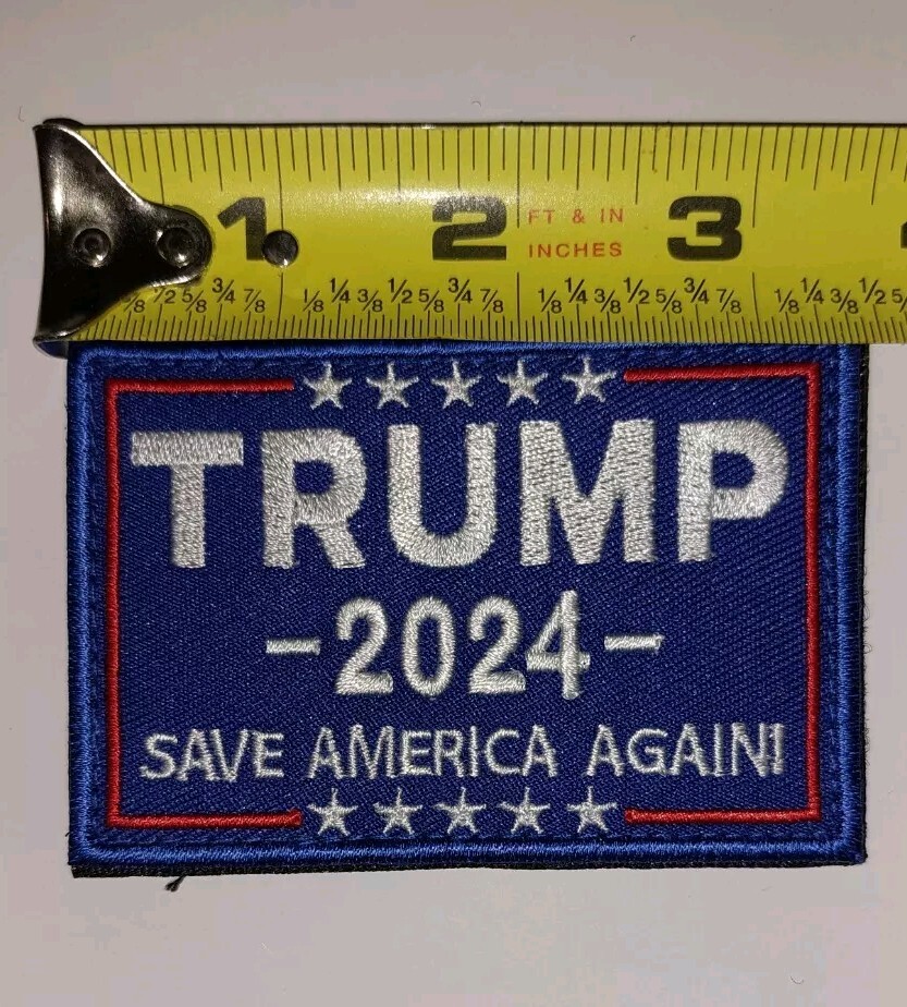 Trump 2024 Save America Again – Tactical Embroidered Patch Hook & Loop