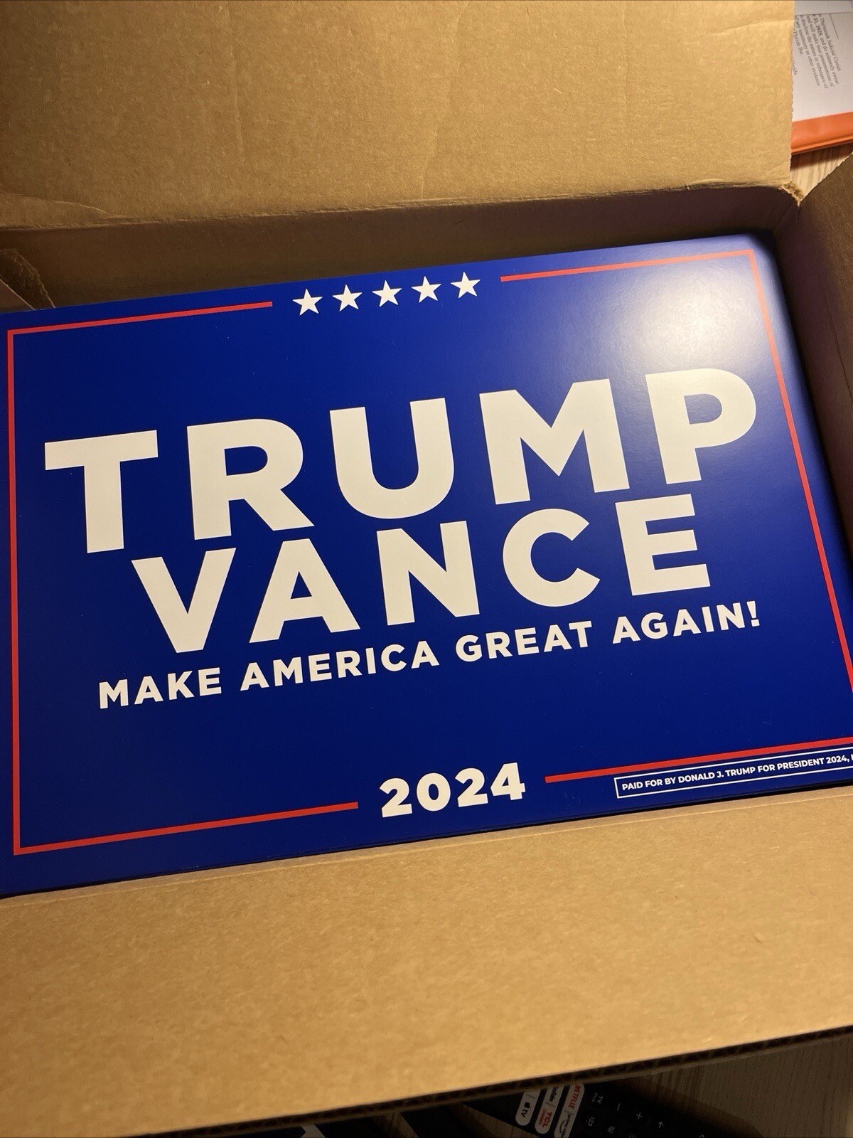 *INAUG SALE* Mix/Match any 2x Trump/Vance Official Campaign Placard Rally Signs