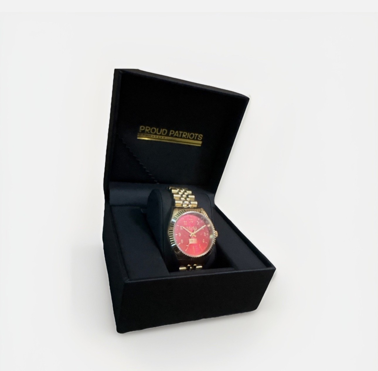 Proud Patriots Gold & Red MAGA Watch