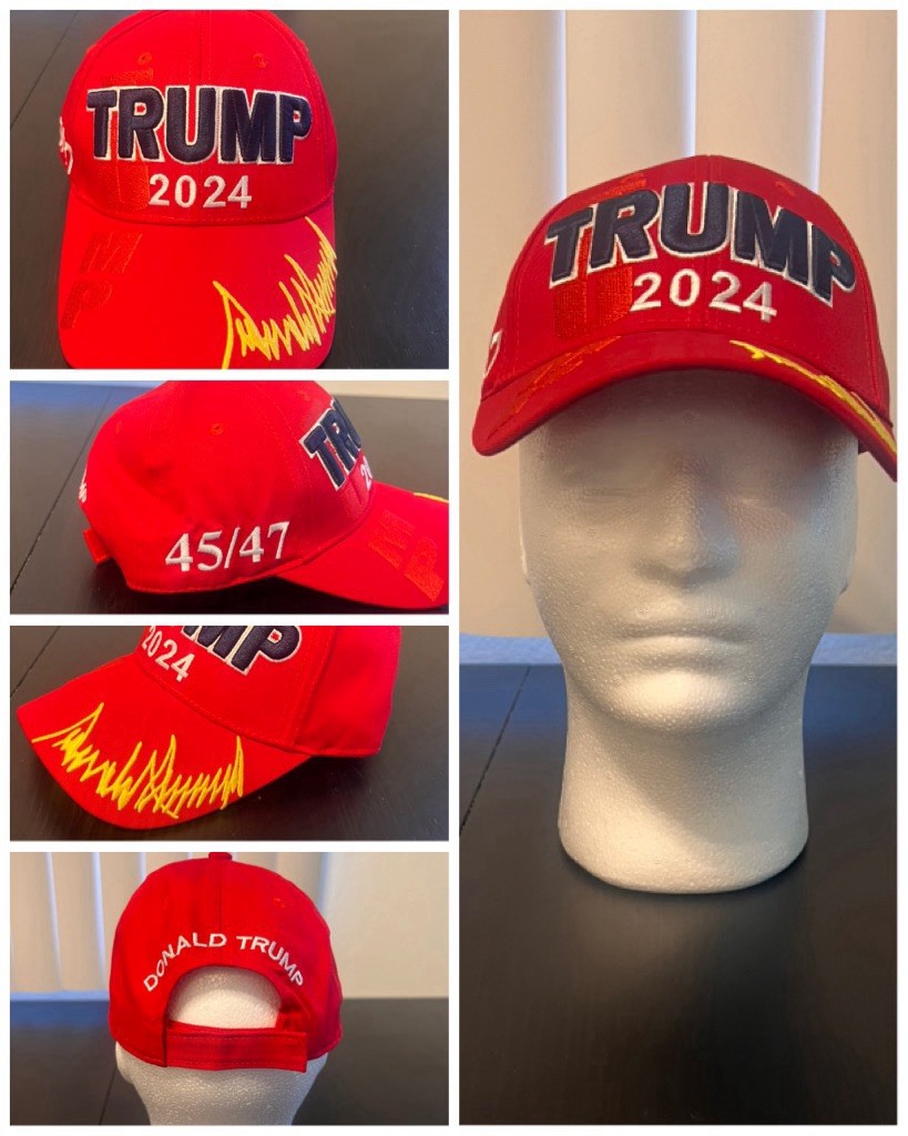 Official Trump Store Trump 2024 Limited Edition #45/47 Red Snapback Hat