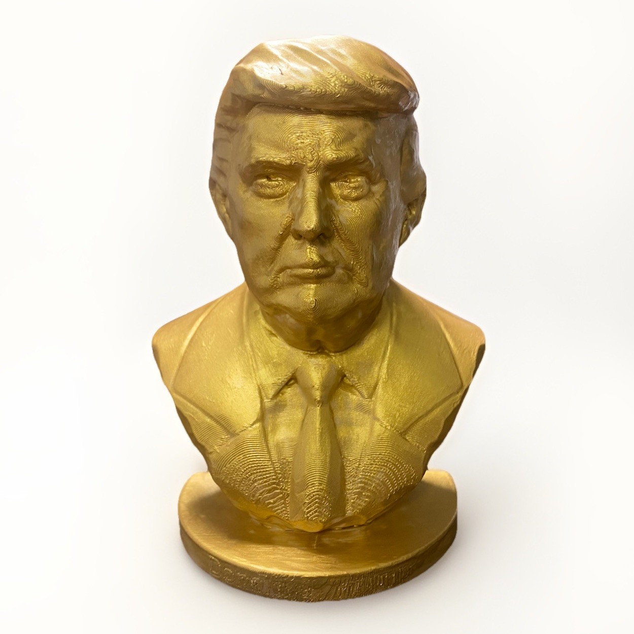 President Donald J Trump 3D Printed Bust Statue. 6” Tall. Gold. MAGA! SHIPS FREE