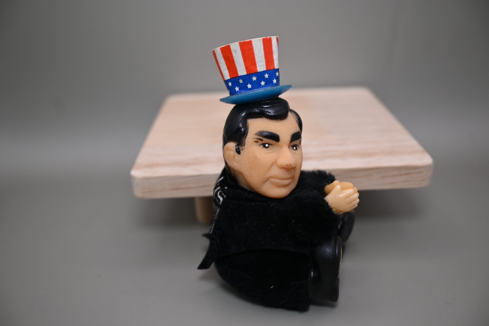 Vintage Dukakis For President 1988 Pencil Hugger Toy Flocked Political Americana