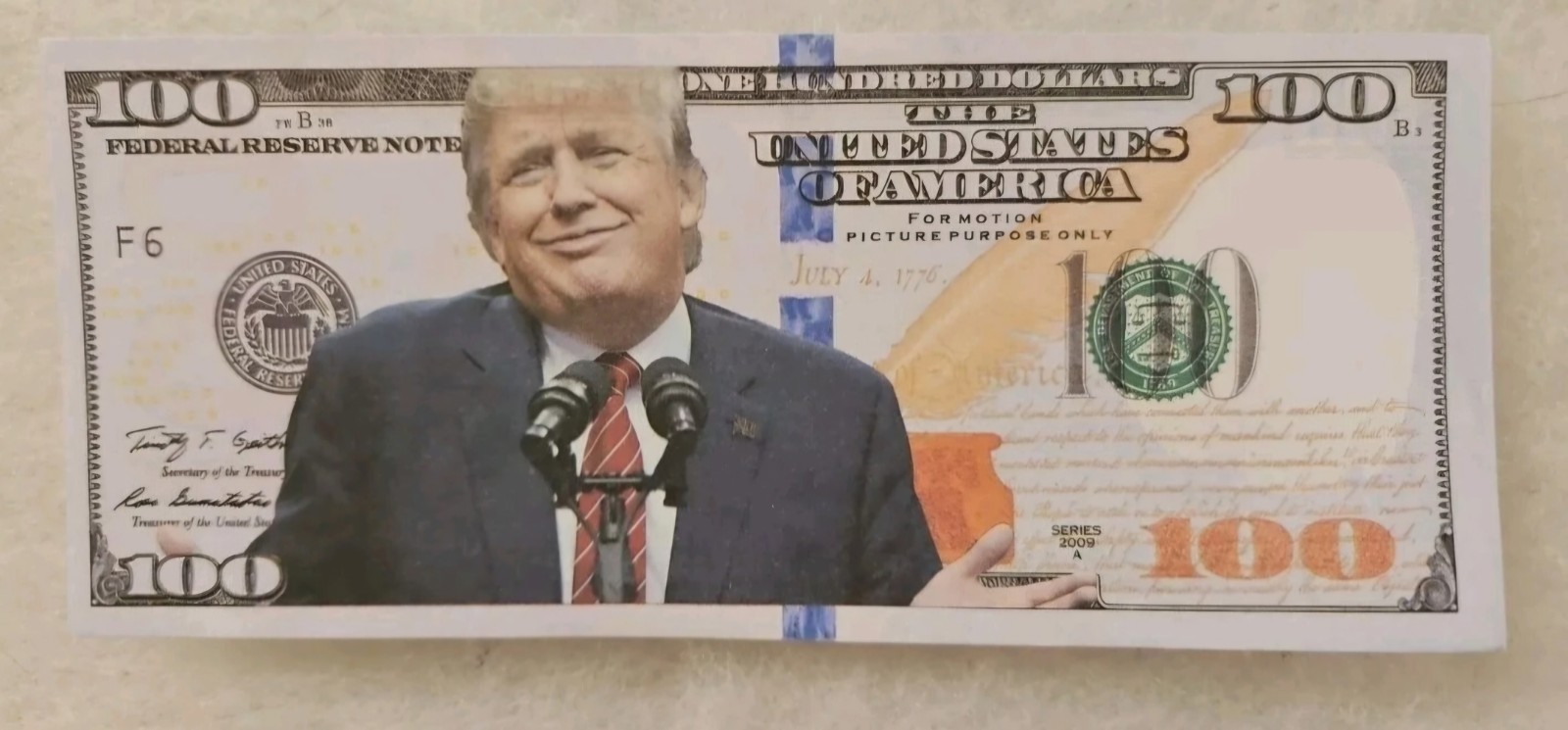 12 Donald Trump FUNNY 100 Dollar Bill Memorabilia Not Legal Tender YOU GET 12