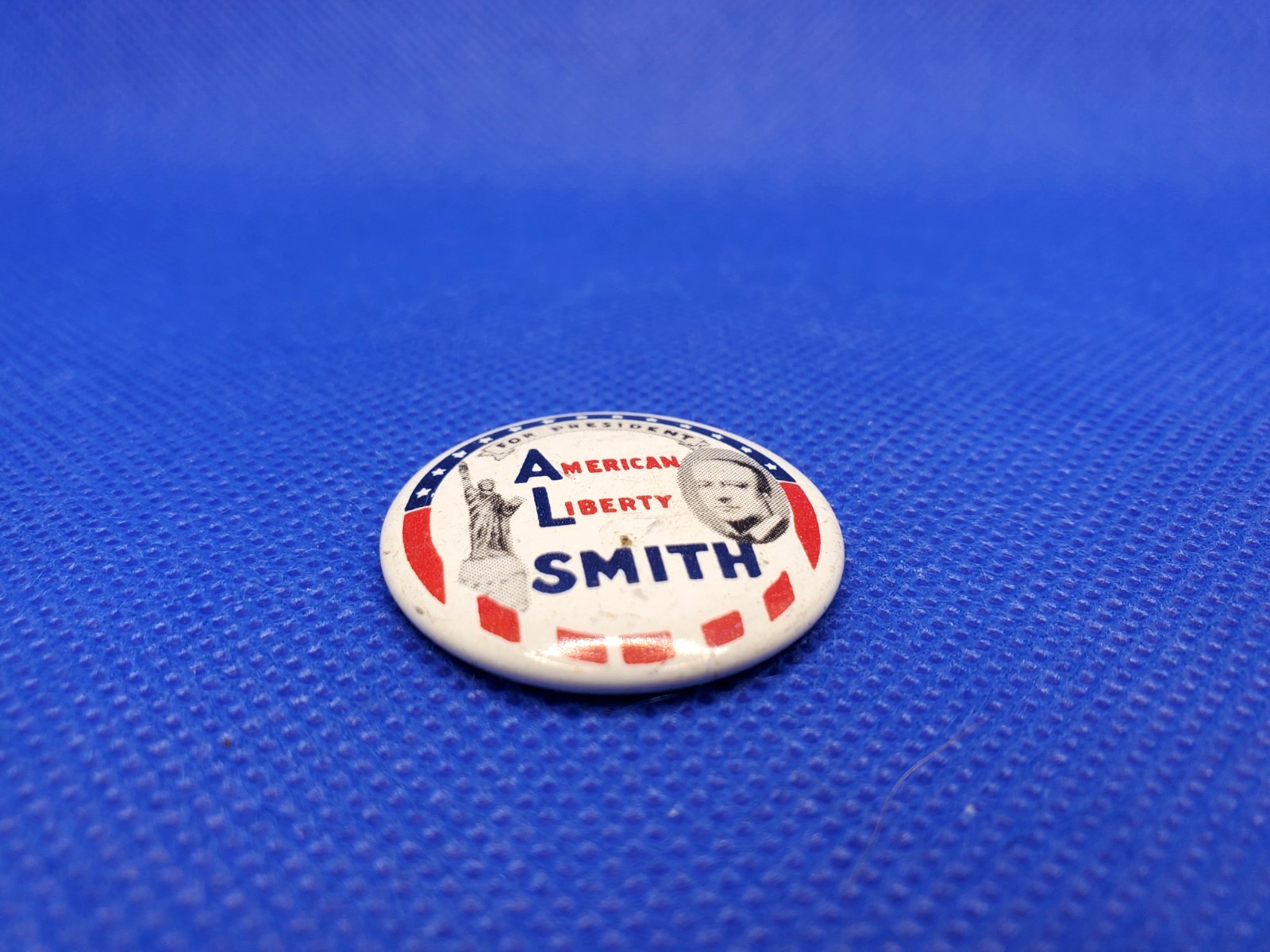 Al Smith for President 1928 Presidential Campaign Button Reproduction Pin 1990s