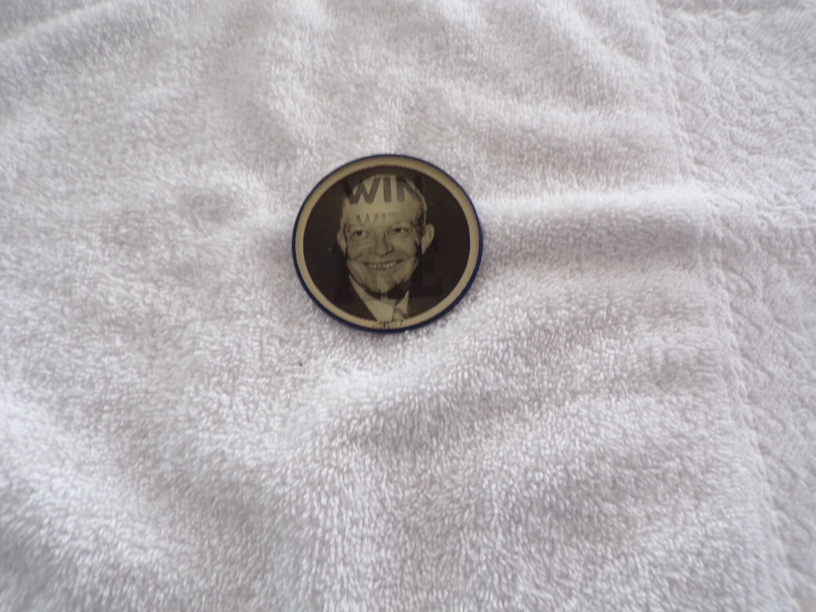 “WIN WITH IKE” VINTAGE 1950’S CAMPAIGN BUTTON