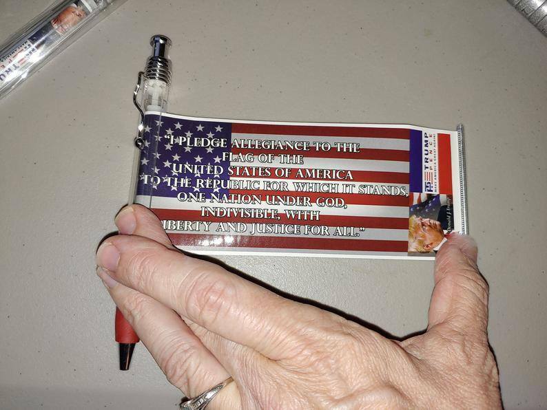 10-Banner Pens President Donald Trump Campaign advertising Blue Ink Pen ’45 2017