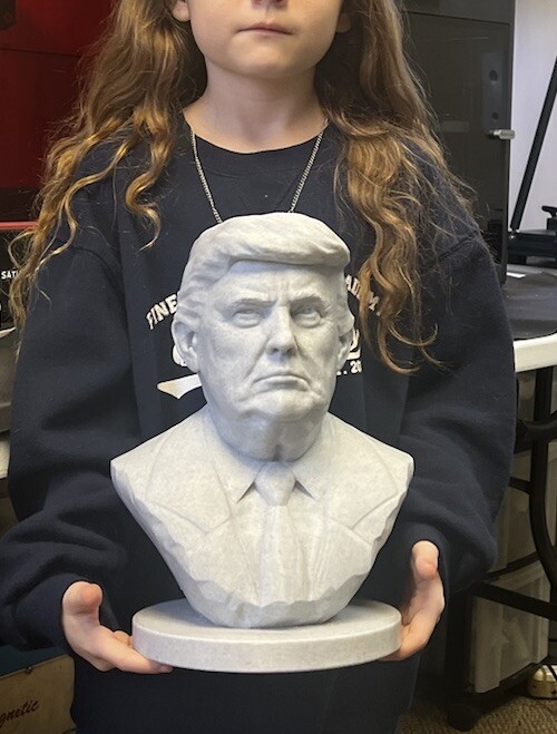 Donald Trump Bust 292mm – Original Bestseller NOW with RAISED Name Collectible