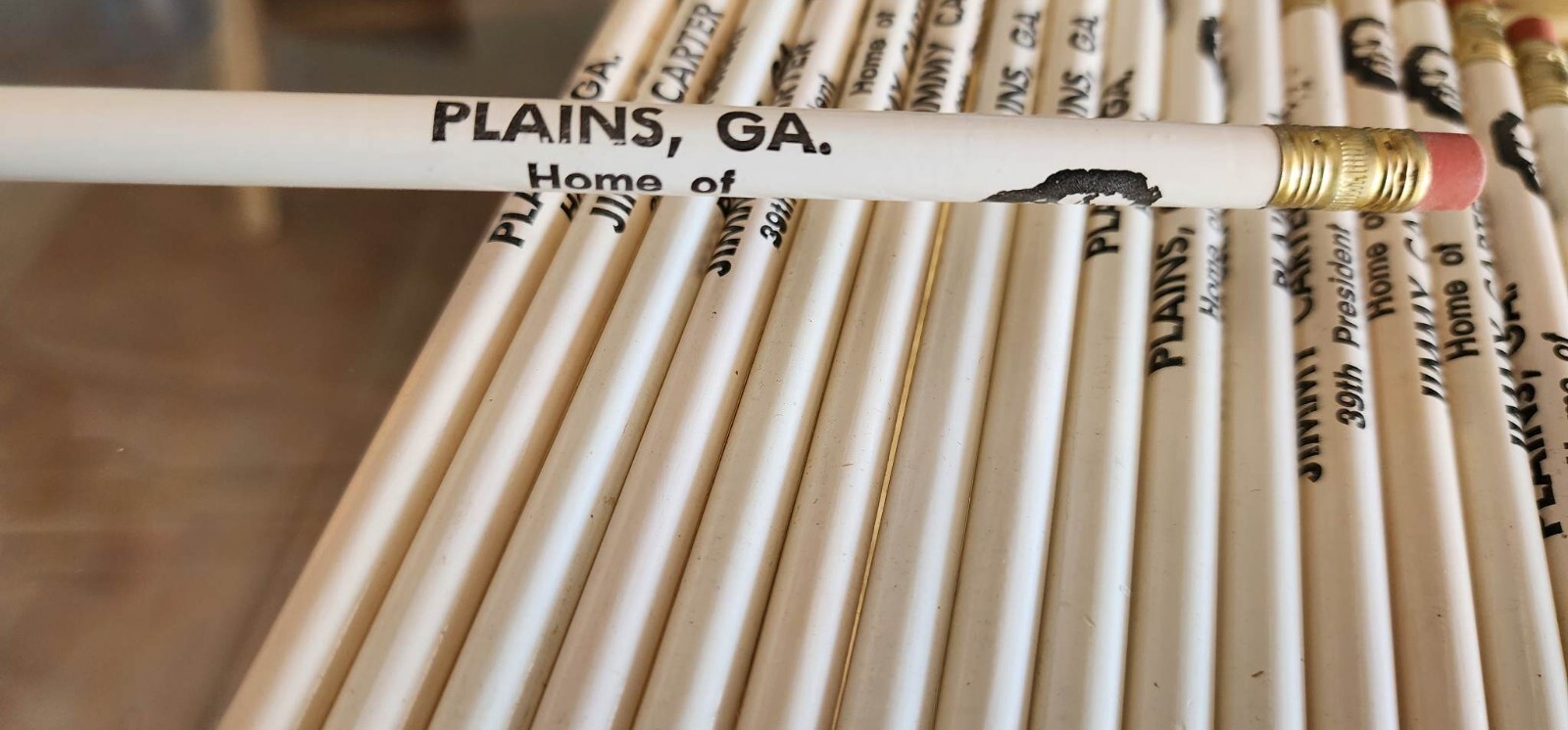 25 Vintage Jimmy Carter unsharpened pencils