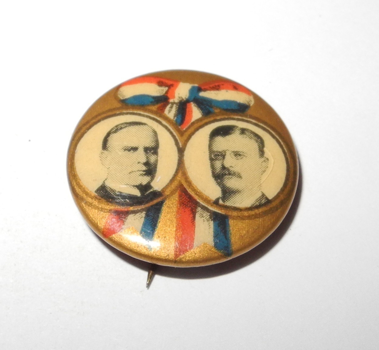 1900 MCKINLEY & ROOSEVELT Political Campaign President Election Button 7/8″ Pin