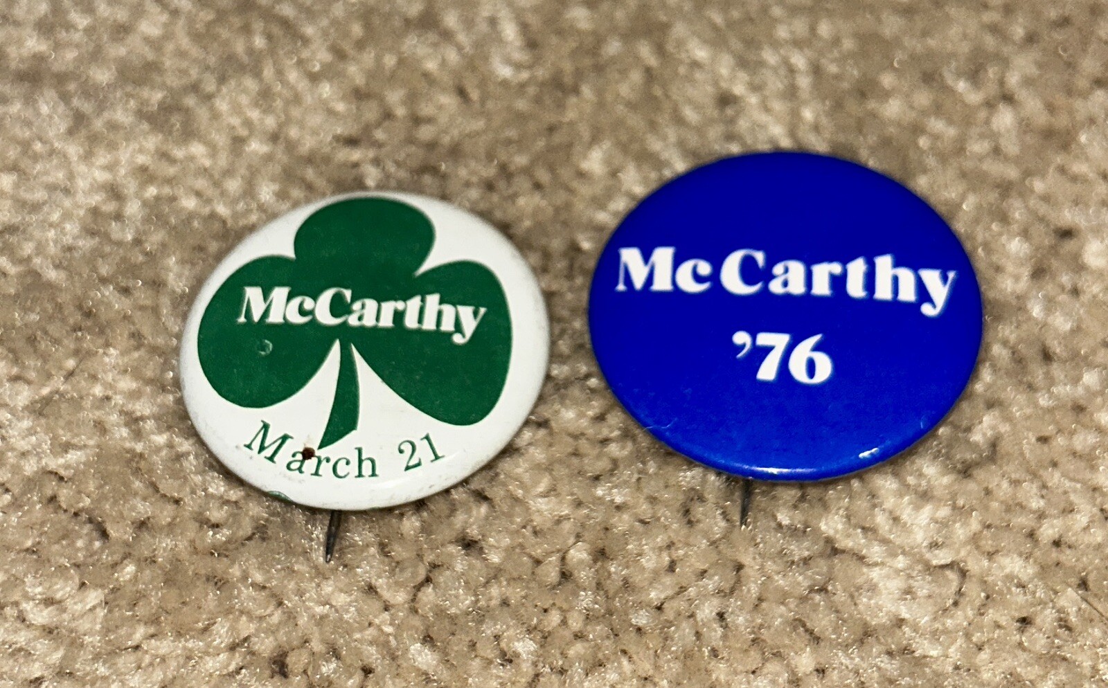 12 – 1960s / 1970s EUGENE McCARTHY for President Button Pin LOT #2