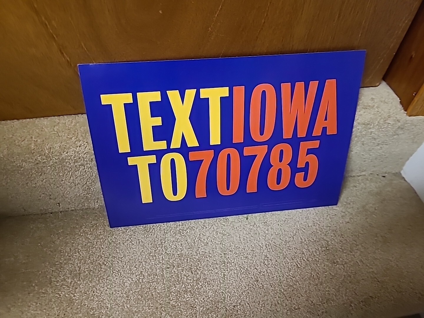 Kamala Harris Official Campaign Placard Rare 2019 18″ X 12″ Iowa Next Potus??