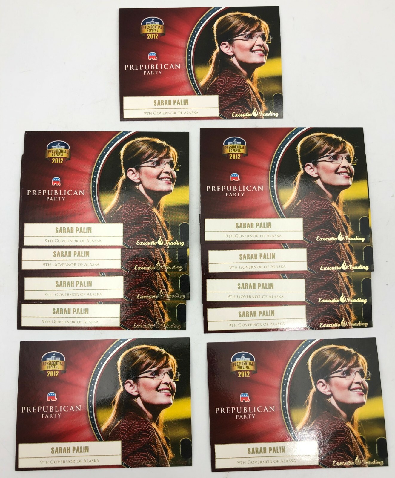 (11)x Sarah Palin Governor Alaska President Hopeful 2012 Republican Card Lot