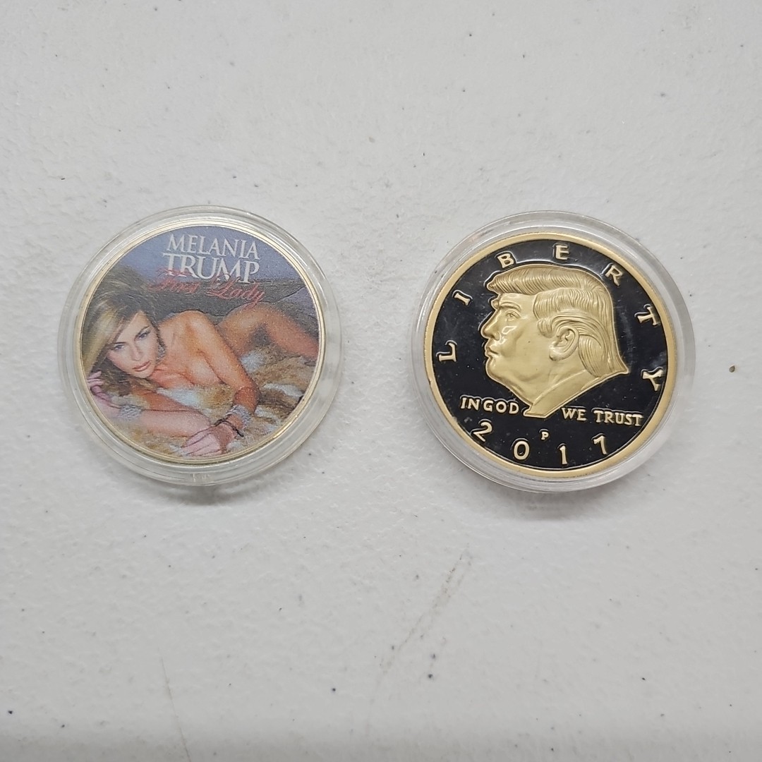 Melania Trump First Lady And Donald Trump Commemorative Coins