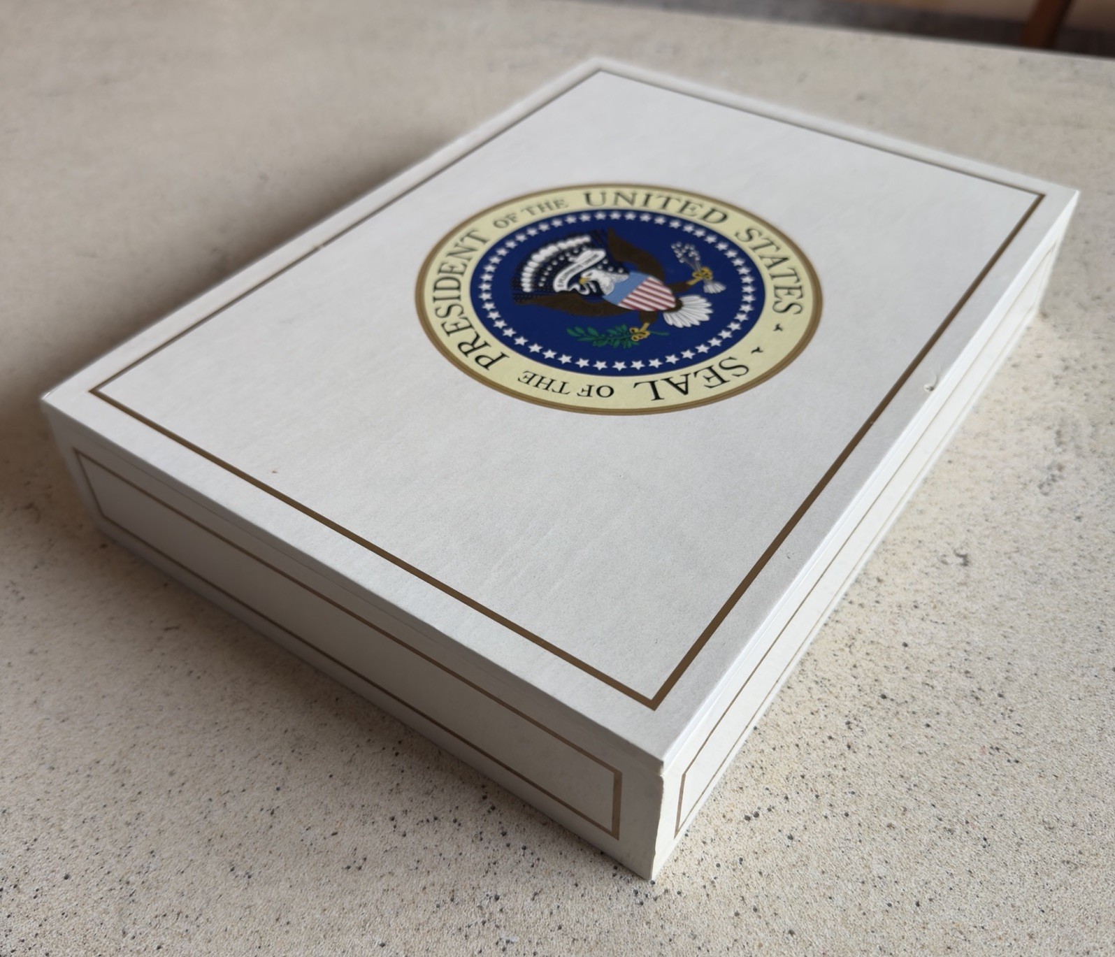 Vintage United States Seal Of The Presidential Seal Cigar Box Rare