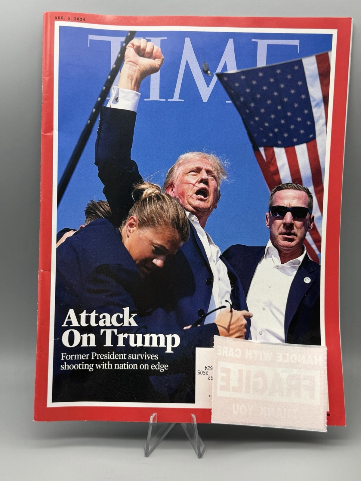 Donald Trump Time Magazine Attack On Trump 8-5-24 *Label Covered*
