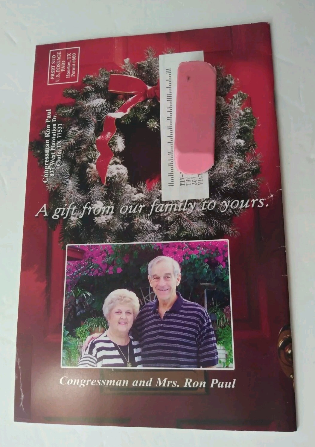 The Ron Paul Family Holiday Cookbook Libertarian Vintage 2004