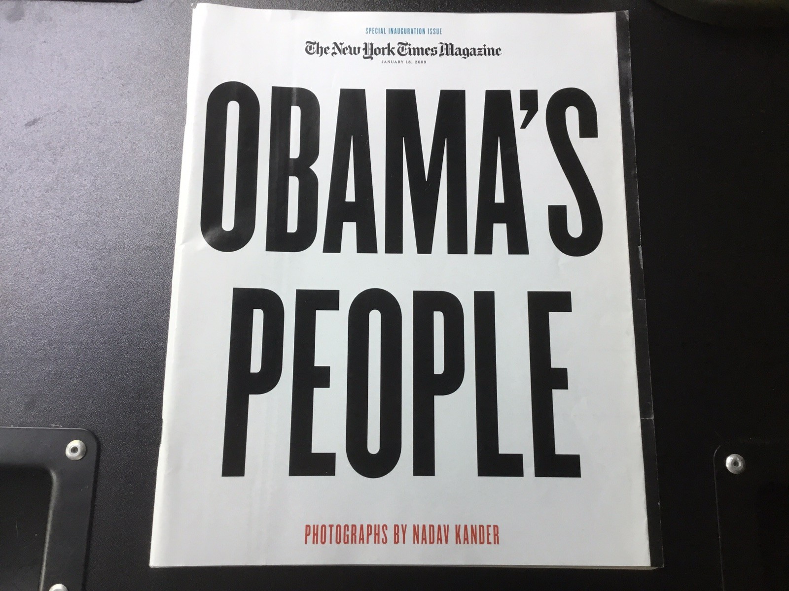 The New York Times Magazine “Obama’s People” Special Inauguration Issue 2009
