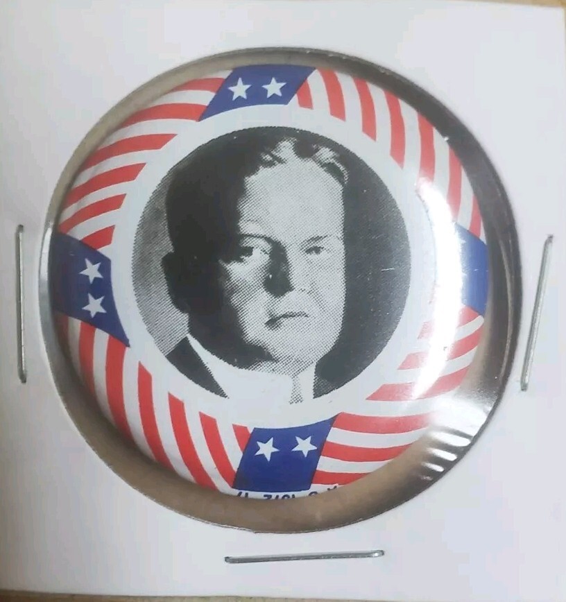 Herbert Hoover Presidential Campaign Button – 1972 Reproduction Of 1928 Pinback