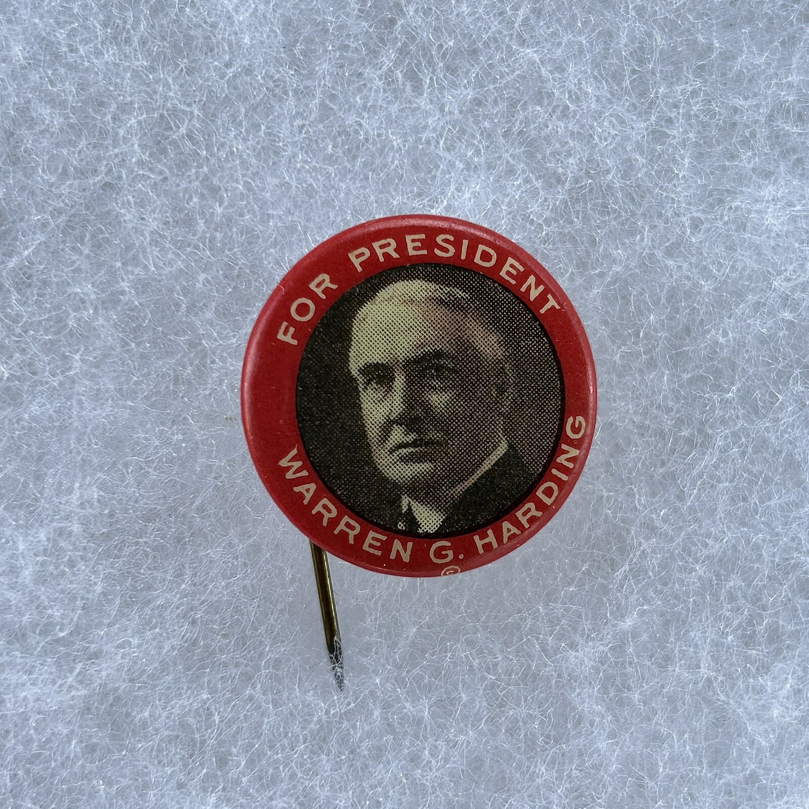 ORIGINAL. 1920 Warren G. Harding for President Campaign Button Pin