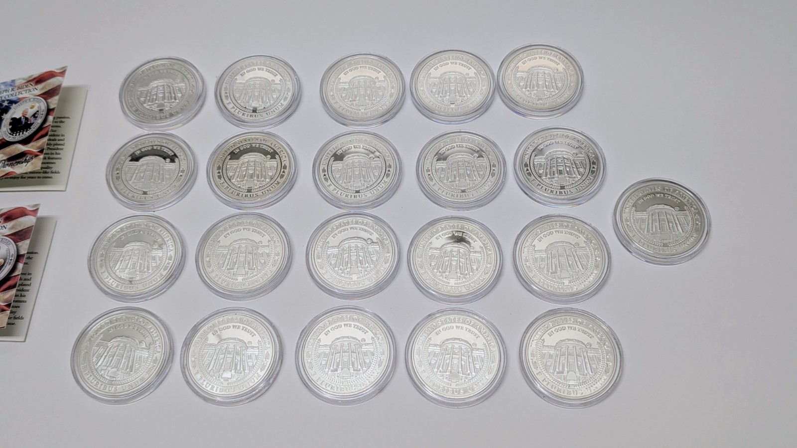 2020 Joe Biden Bradford Exchange Legacy Set Coin Token Silver Gold Plate Lot 21