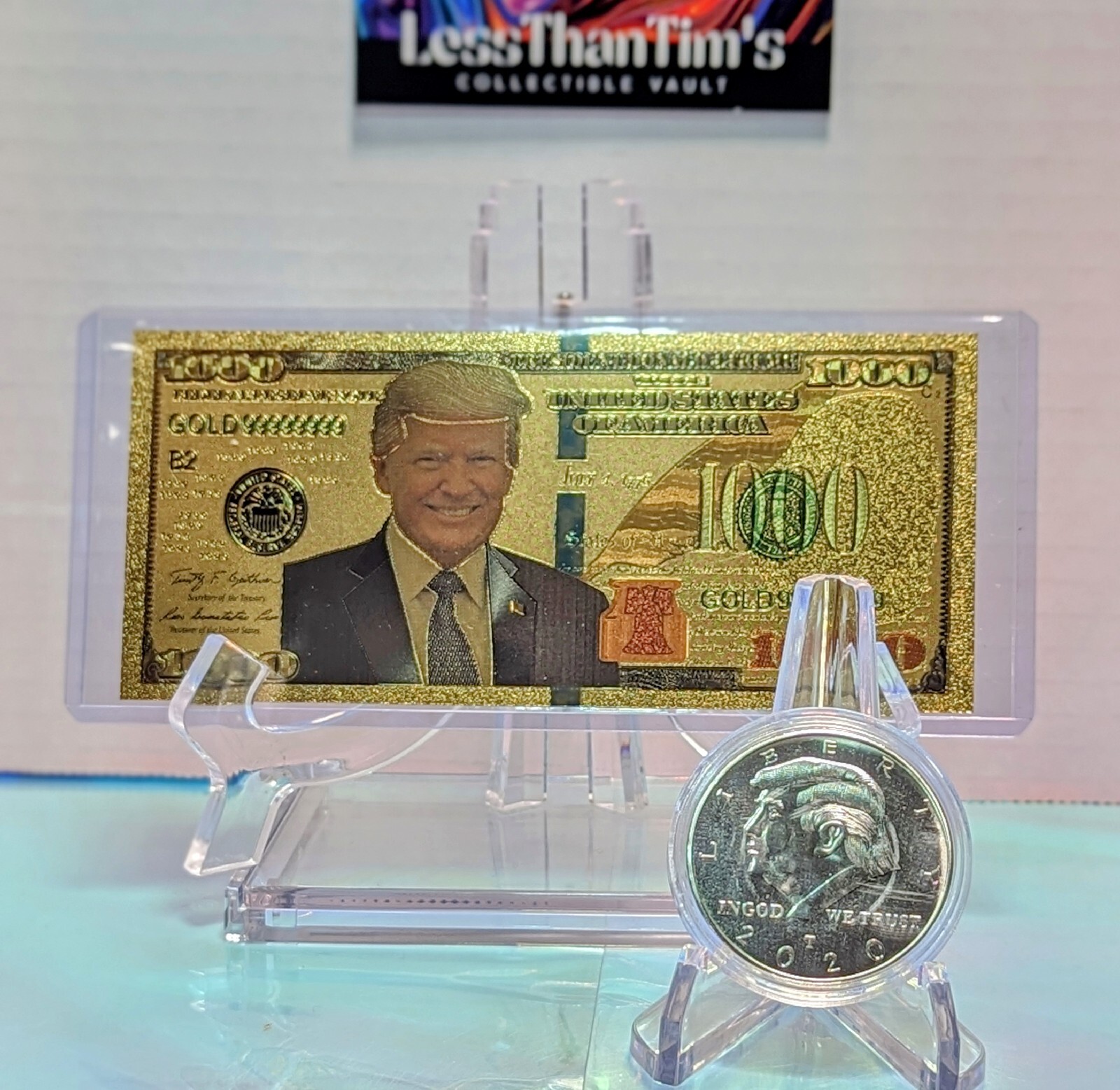 Trump Coin 2020 & Gold Foil Trump Dollar