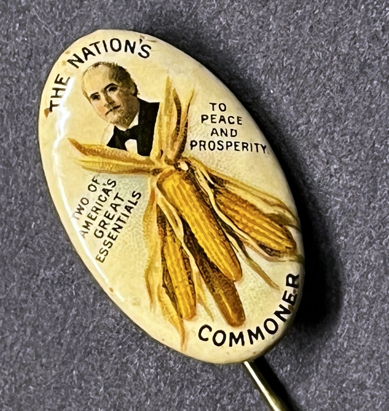 1908 William Jennings Bryan campaign stickpin