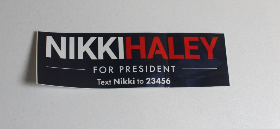 Nikki Haley 2024 President Official Campaign Bumper Sticker Political Collect