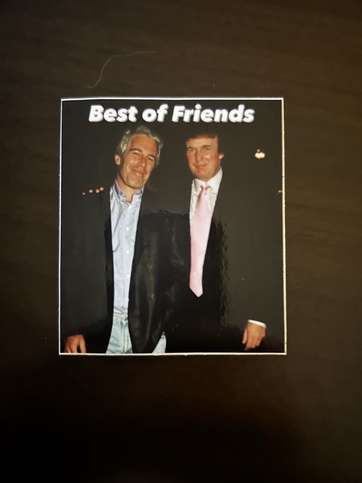 Trump Epstein Best of Friends Sticker 3” 3×3 3”x3” 3 Inch Square