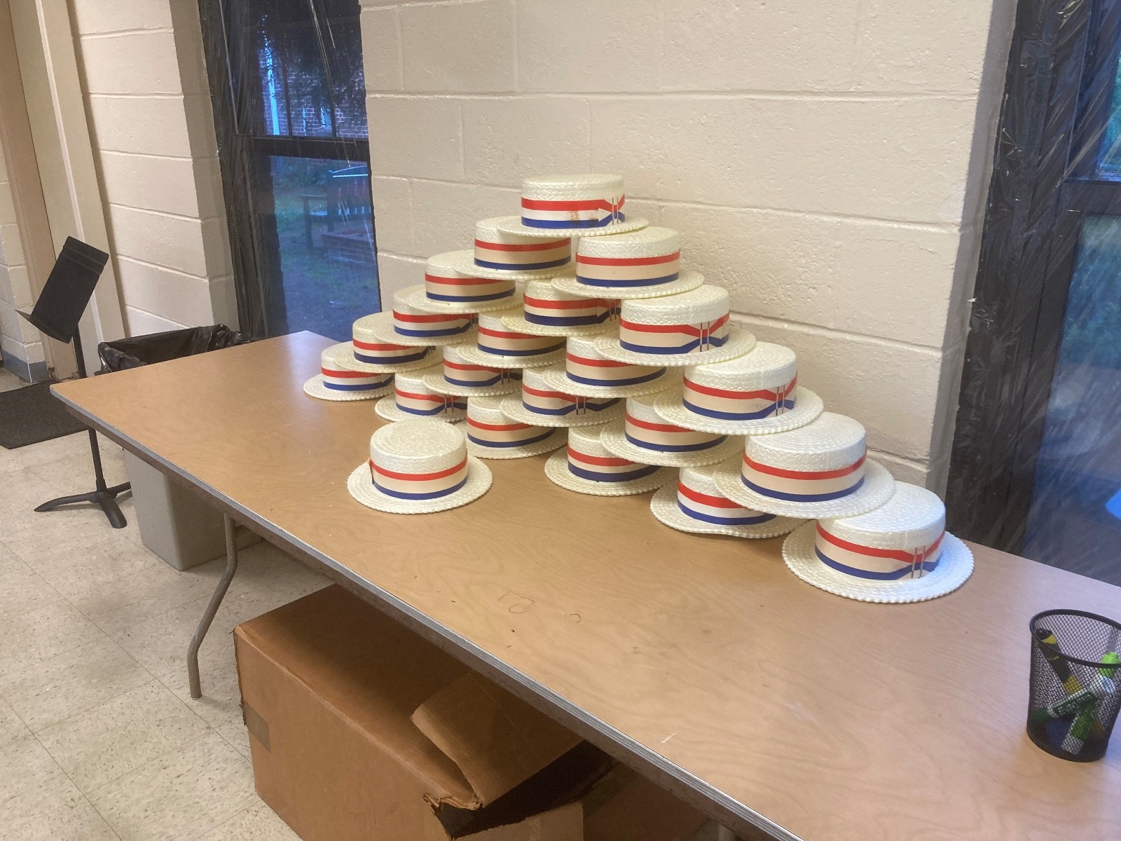 22 Vintage 1970s Styrofoam Political Campaign Hats USA Red White Blue July 4