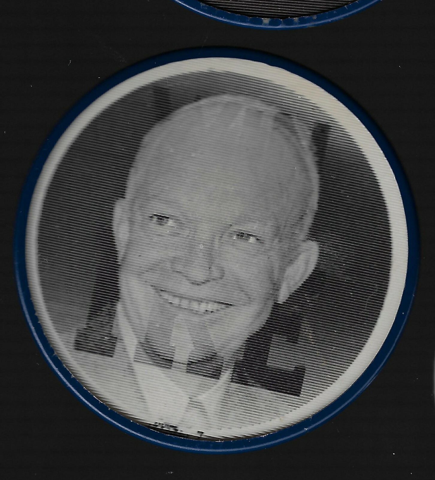 1952 Dwight Eisenhower Flasher Button Win With Ike Version