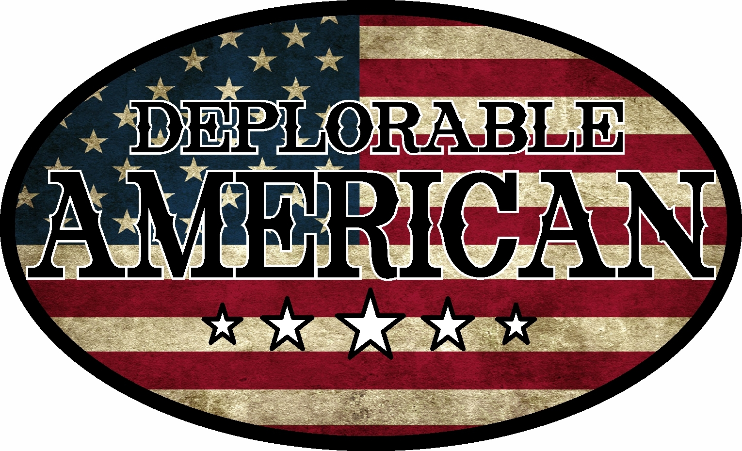 DEPLORABLE AMERICAN VINTAGE FLAG DECAL WINDOW BUMPER STICKER POLITICAL TRUMP