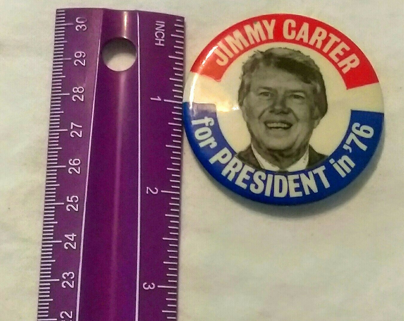 Jimmy Carter for President 1976 Campaign Button Pin Georgia Democrat Candidate