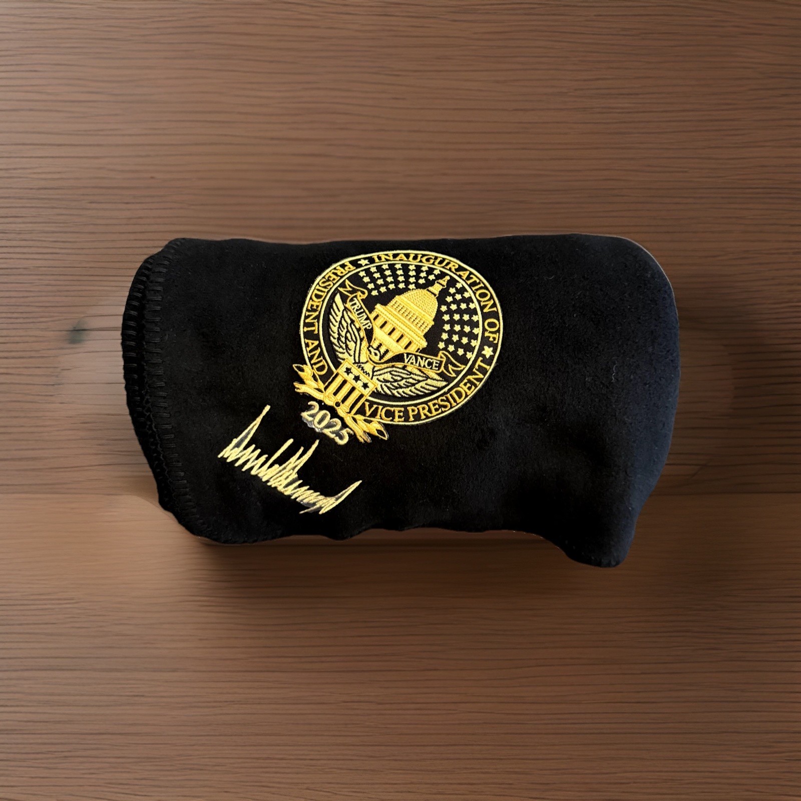 President Donald J. Trump & JD Vance 2025 Inauguration Blanket (Black) – NEW