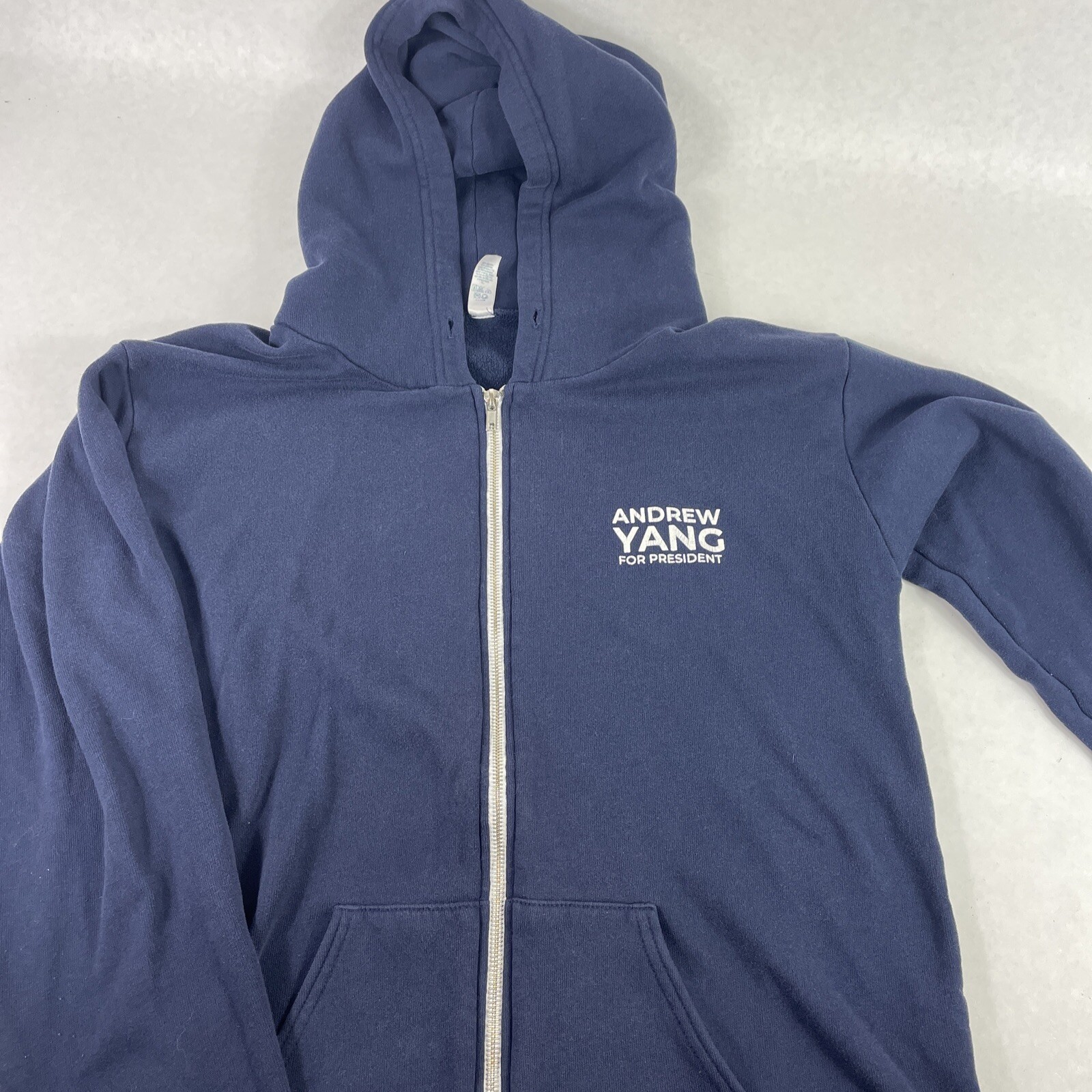 Andrew Yang For President Blue 2020 Hoodie Zip Sweatshirt XL Royal Apparel USA