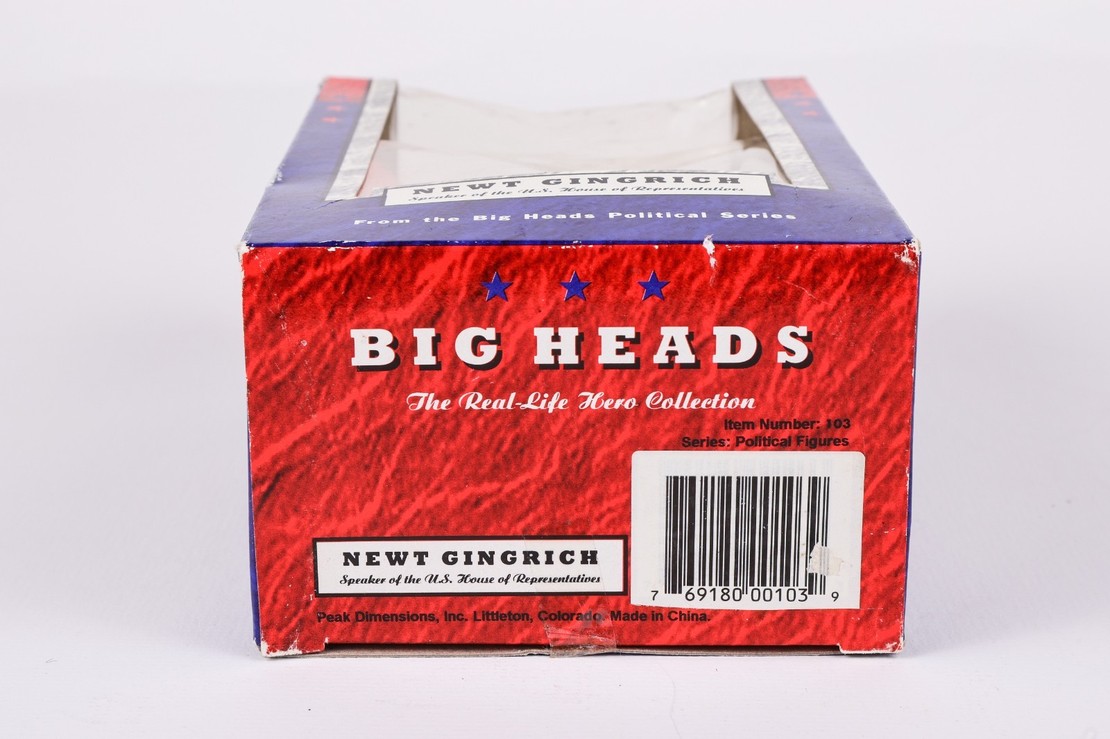 NEW Bob Dole & Newt Gingrich Big Heads Collectible Figures Original Box –