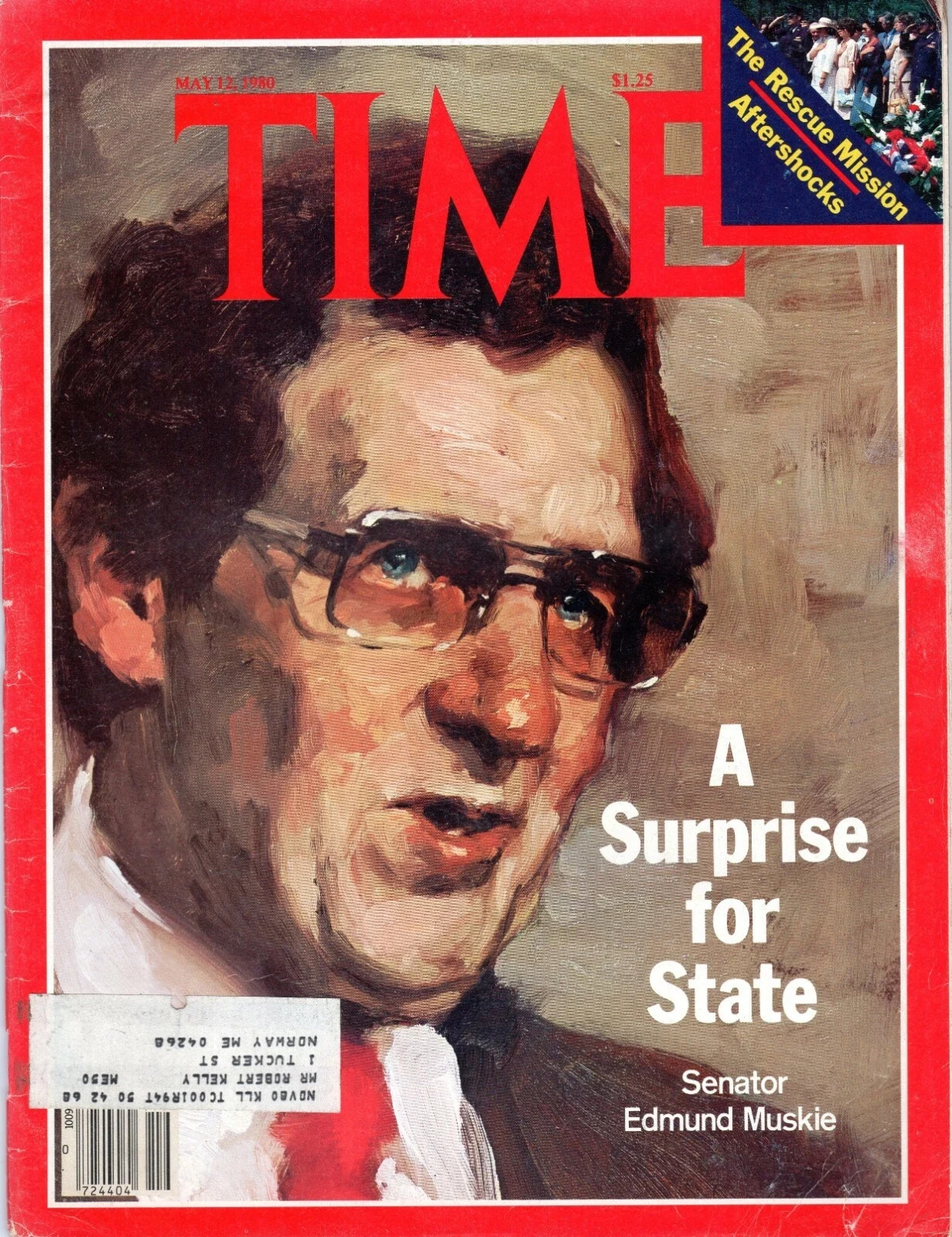 POLITICAL MAGAZINE (1980): Senator EDMUND MUSKIE A Surprise For State (Time