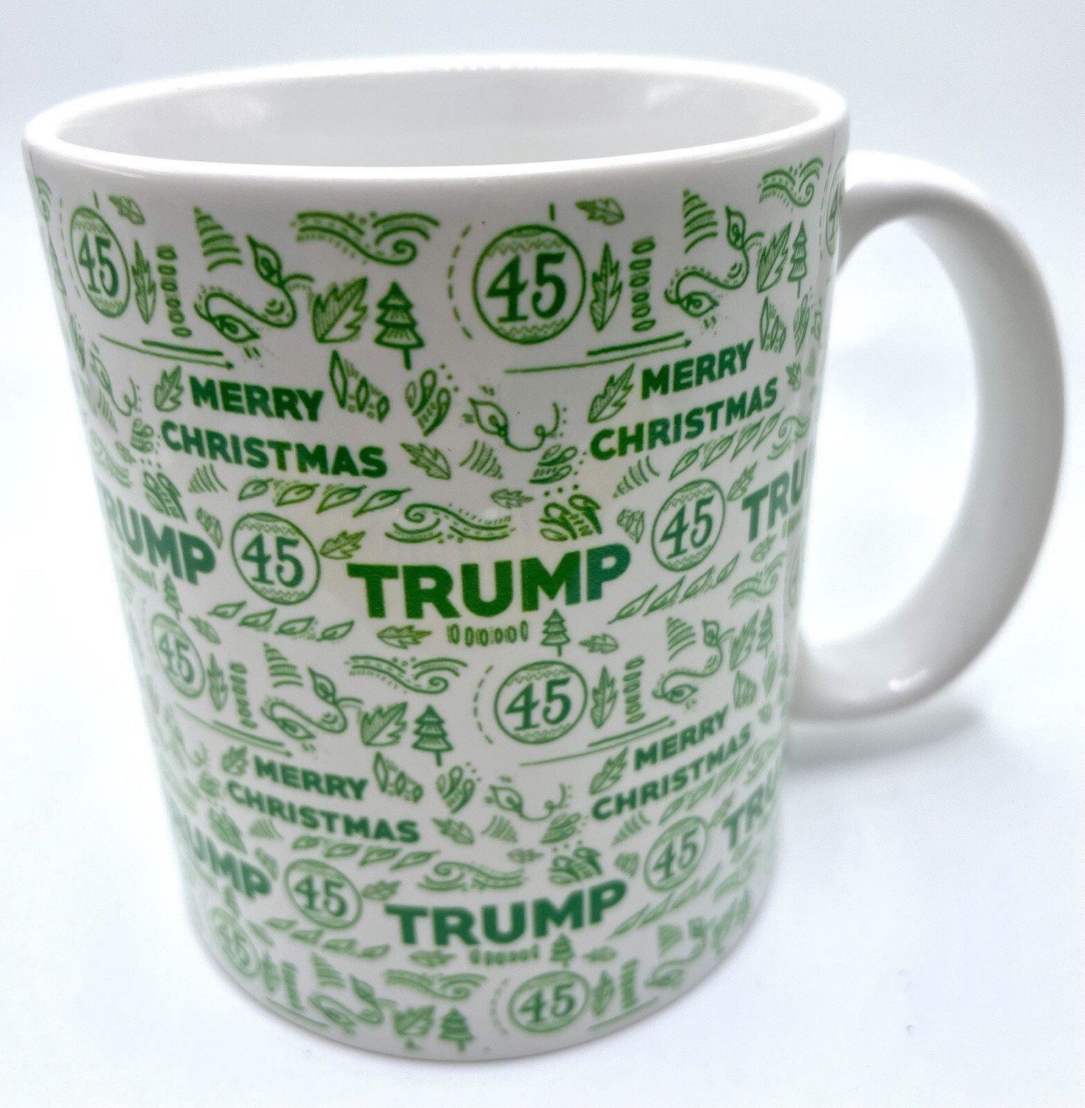 President Donald Trump 45 Merry Christmas Mug Coffee Cup Ceramic 10oz USA