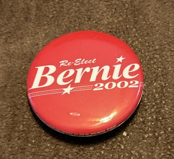 Bernie Sanders For US Congress 2002 Campaign Button Vermont Free Shipping