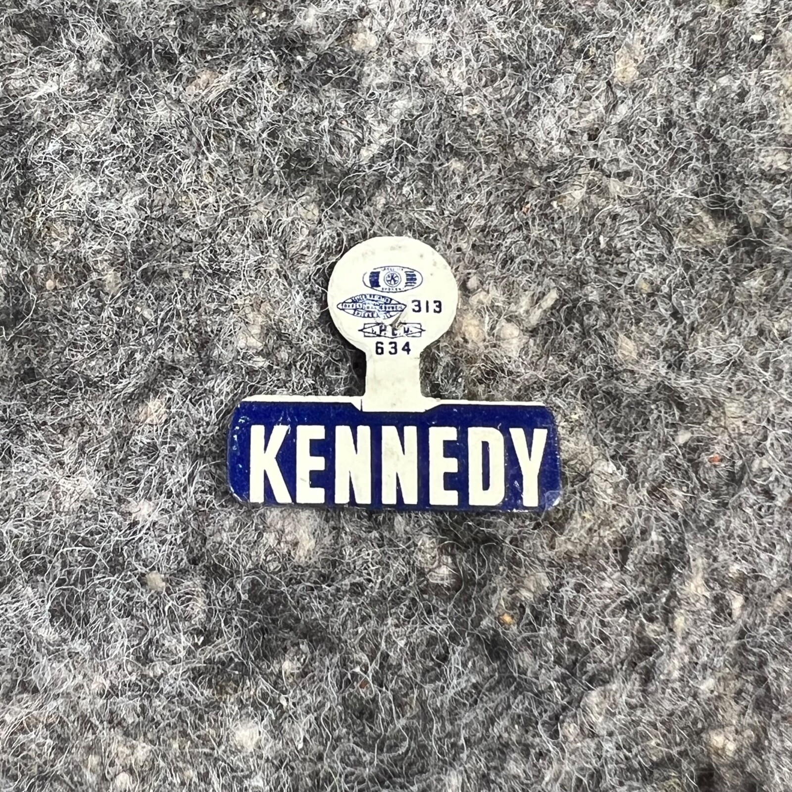 1960 JFK John F KENNEDY Metal Litho Lapel TAB Political Election Button Pin
