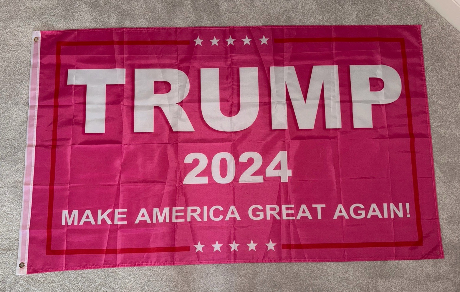3′ X 5′ Trump 2024 Make America Great Again! – PINK!