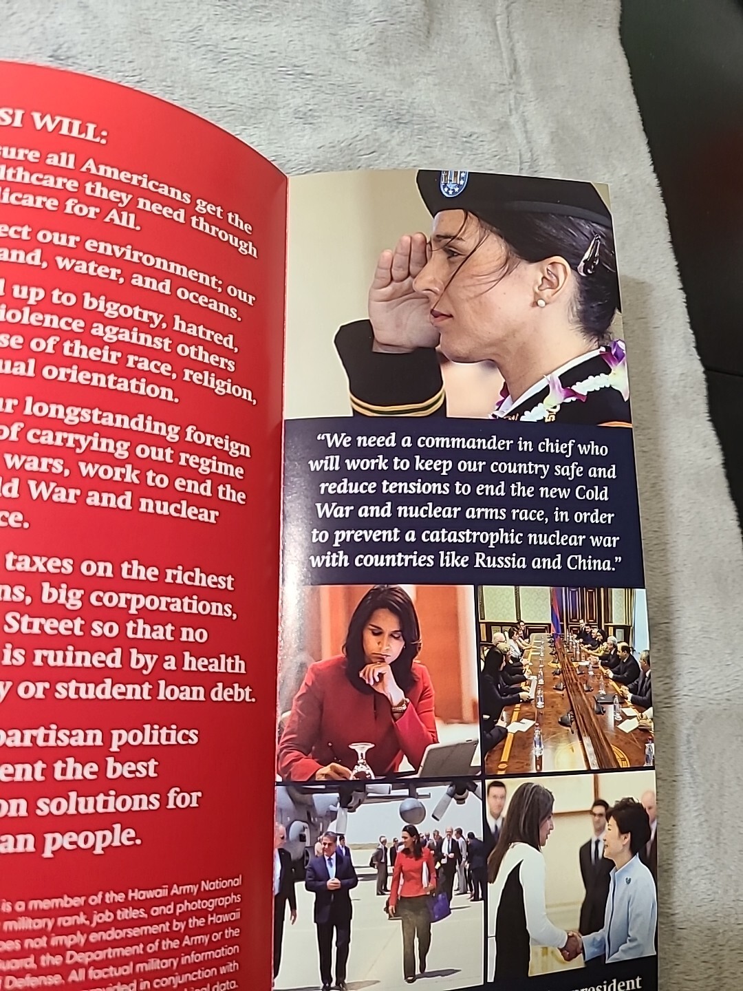 Tulsi Gabbard Official Campaign Flier From 2019 *Rare* Hard To Find Trump s Pick