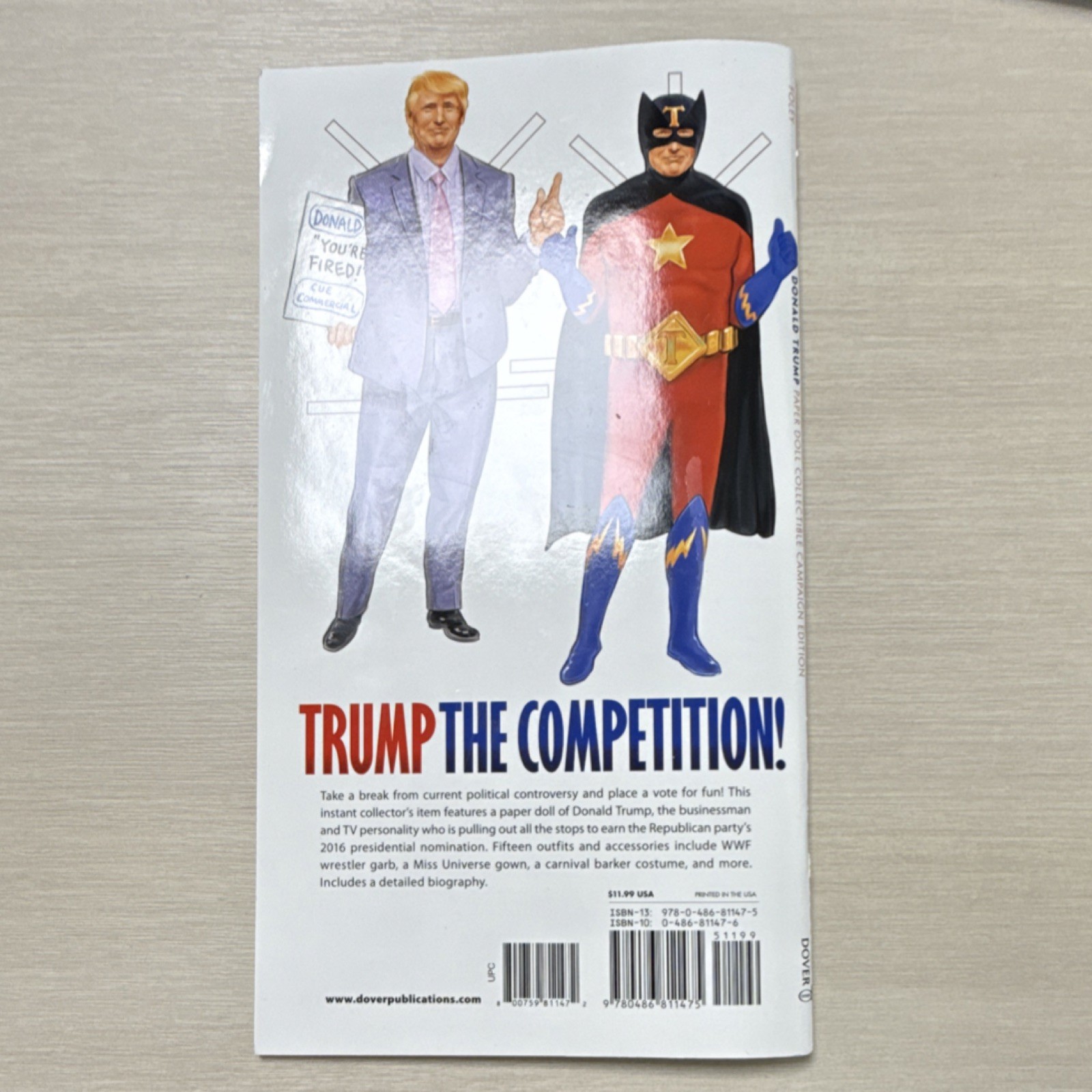 Donald Trump 2016 Campaign Collectible Paper Doll Politics Edition Book